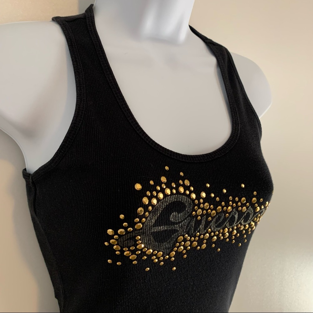 Guess Logo Ribbed Tank Top - Picture 3 of 7